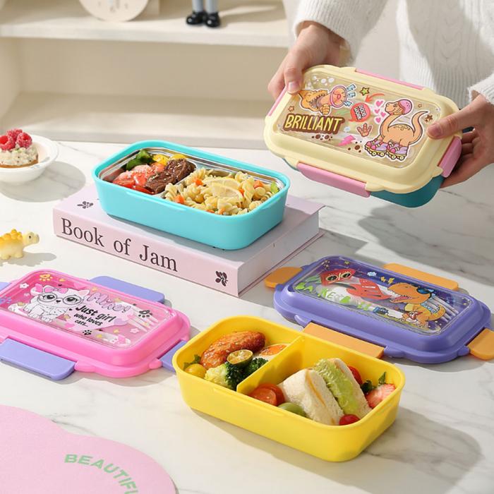 星樂卡通便當盒PP款二格/不銹鋼款一格/二格